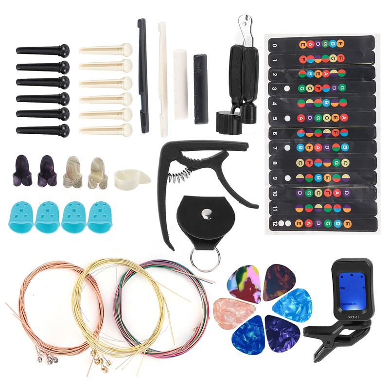 Guitar String Replacement Kit Accessory Set Changing Tool Pack Pick