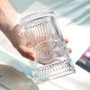 Kingrol 6 Pack 12 oz Romantic Water Glasses, Premium Drinking
