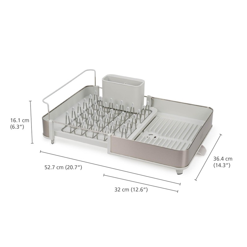 Joseph Joseph Extend Steel Expandable Dish Drying Rack with Removable