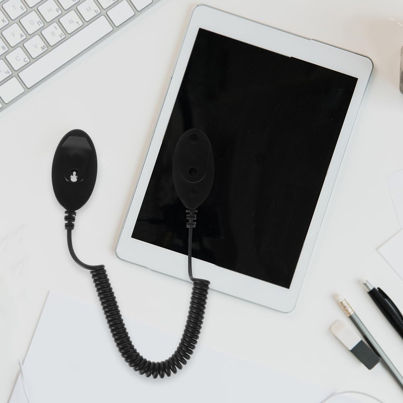 Retractable Remote Control Tether - Universal Coiled Security Cable Tv