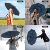 G4Free 42 Inch Windproof Folding Umbrella for Rain & Sun,