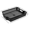 Yuright 6 Packs Plastic Stacking A4 Paper Storage Basket Tray,