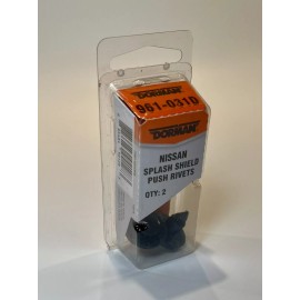 Dorman Genuine OEM NISSAN Dorman Products Set Lot of 2 Piece Splash Shield Push Rivets