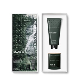 Skandinavisk Skog Gift Set of Scented Candle 2.3 oz. & Hand Cream 2.54 fl. oz., Skog 'Forest', Scent Notes: Pine Needles and Fir Cones, Birch Sap and Lily of The Valley.