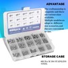 480pcs M2 M3 M4 304 Stainless Steel Metric Screws Assortment