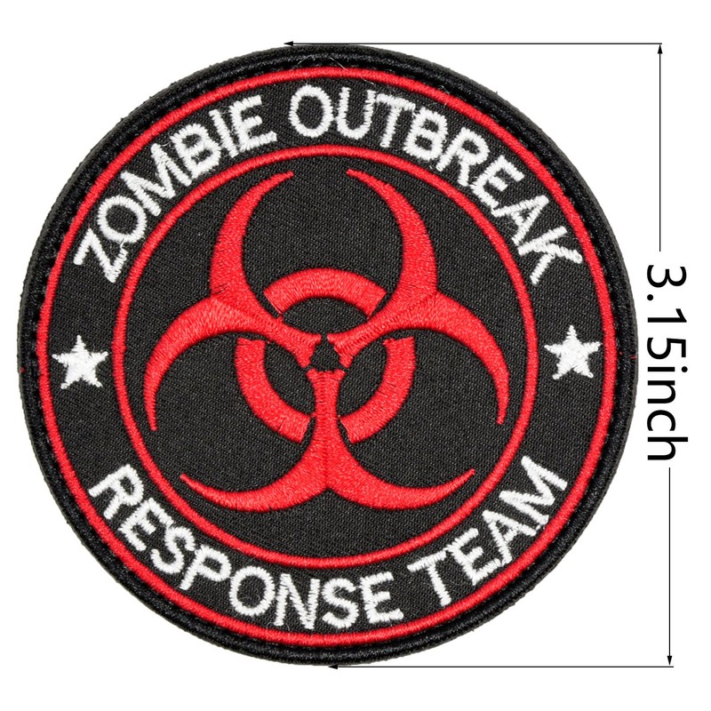 U-LIAN Zombie Outbreak Response Team Biohazard Morale Tactical Patch Embroidered