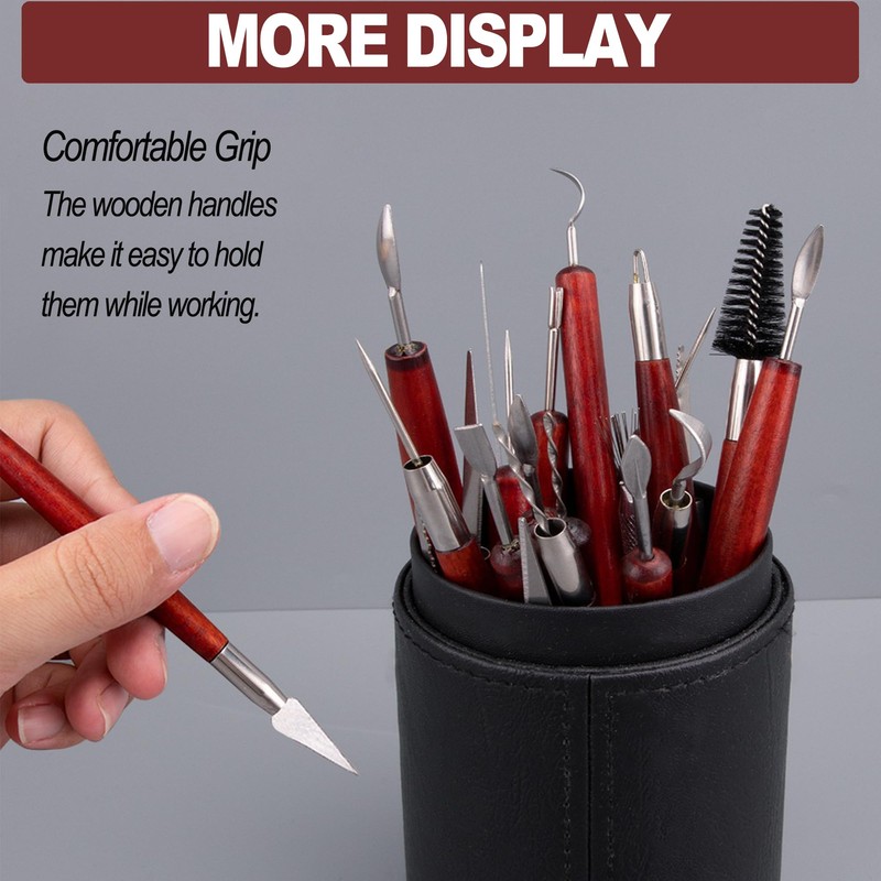 LINPHCEY 22-Piece Clay Sculpting Tools Set Perfect for Polymer Air