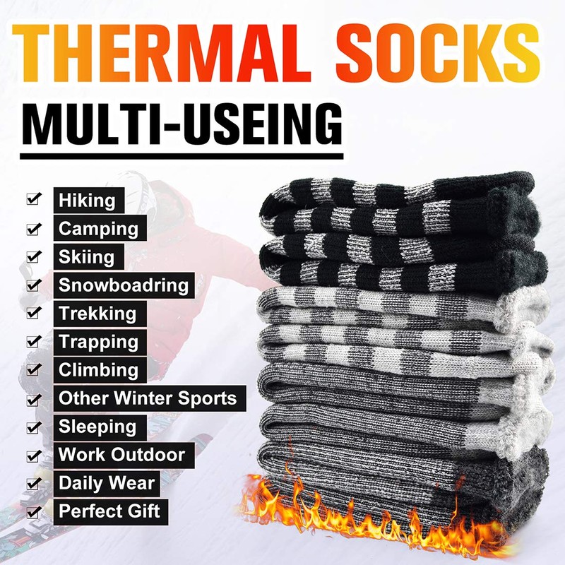 Busy Socks - Calze termiche invernali calde per uomo e