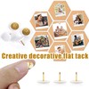 100 Pcs Drawing Pins – White Push Pins, Thumbtacks for
