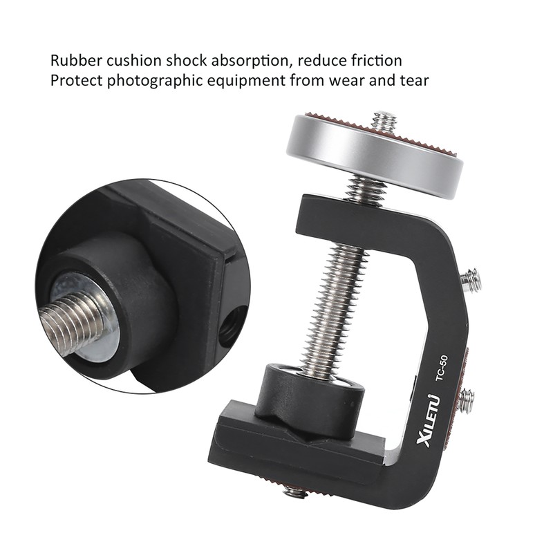 XILETU TC-50 Black Aluminium Alloy Universal 1/4 Inch Screw Interface