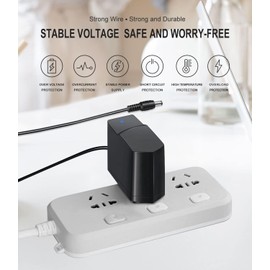 PowerHOOD UL Listed 12V AC/DC Adapter Compatible with ZHMZ G1 Self Cleaning Litter Box Automatic Cat LitterBox for Cats 12VDC DC 12Volt 12.0Volts Switching Power Supply Cord Charger Cable PSU Mains