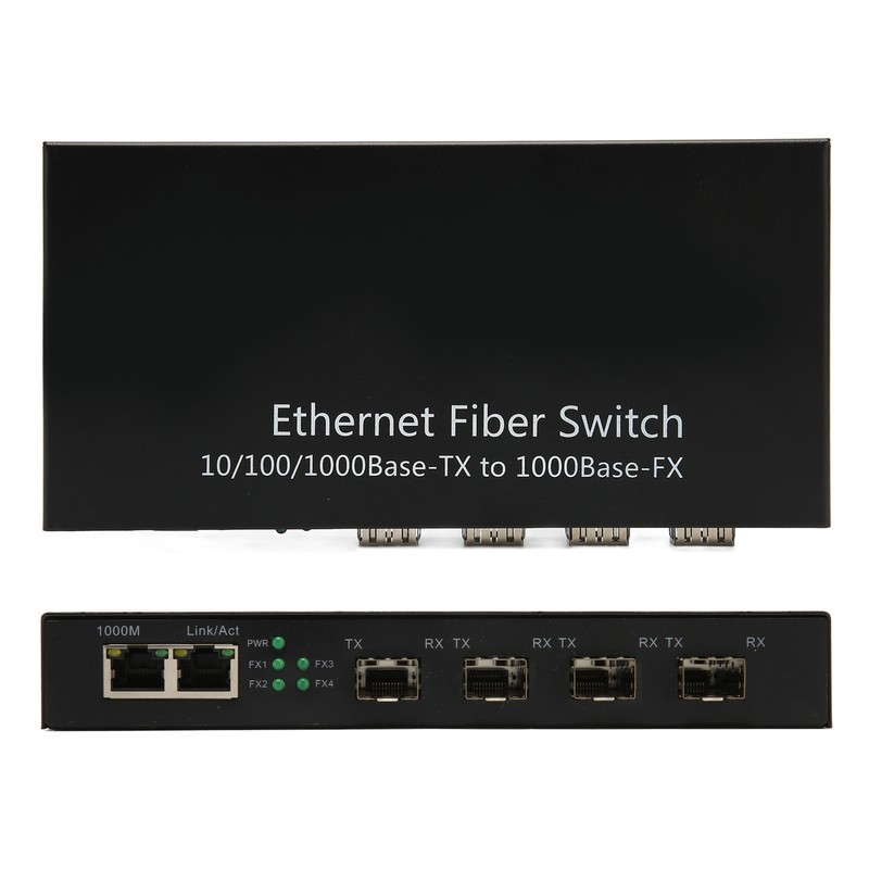 SFP Ethernet Fiber Switch Up To 120km 4 Optical Port