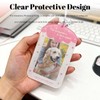 Strawberry Photocard Holder Keychain - Acrylic Photo Protector with Clear