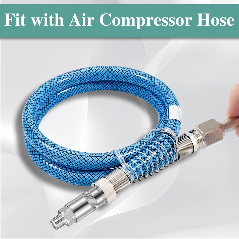 ASelected 12 Pcs Air Compressor,1/4 Inch BSP Air Line Hose