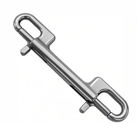NERILEE Heavy Duty Double Ended Bolt Snap Stainless Steel Double Ended Snap Clips Double Eye Bolt Snap Hooks Buckle Chain Diving Clips