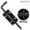 Quality Life Shed Door T-Handle Lock Latch Kit 4-3/4" Stem