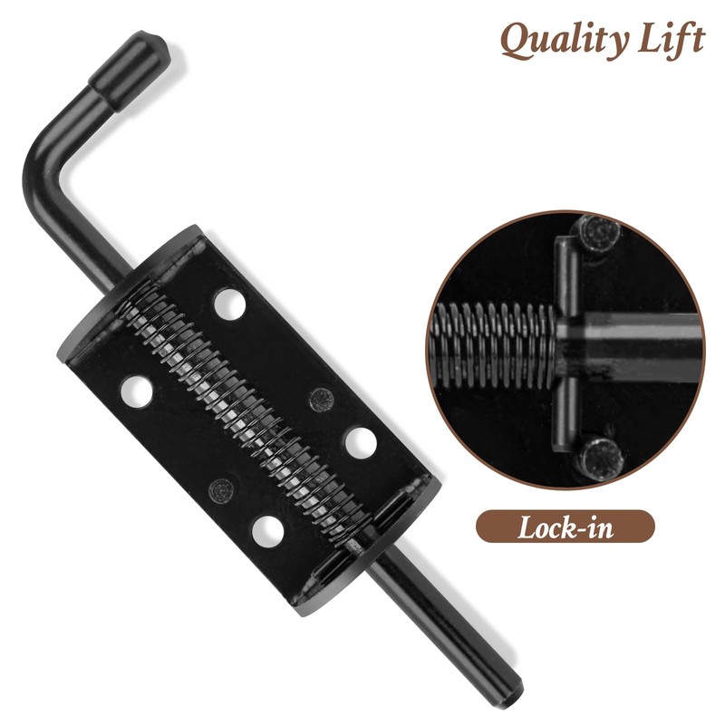 Quality Life Shed Door T-Handle Lock Latch Kit 4-3/4" Stem
