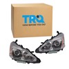 TRQ Headlight Assembly Set Headlights Driver & Passenger Side Halogen