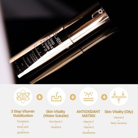 Bueno+ Hybrid 4th Generation Vitamin C Ampoule | Tocopherol, Ferulic Acid, Glutathione, Vitamin C | Antioxidants | Improve Skin Tone | Radiant Skin | Korean Skincare (0.5 fl. oz)