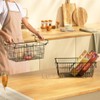 SANNO Freezer Basket Stackable Wire Baskets For Pantry Storage and