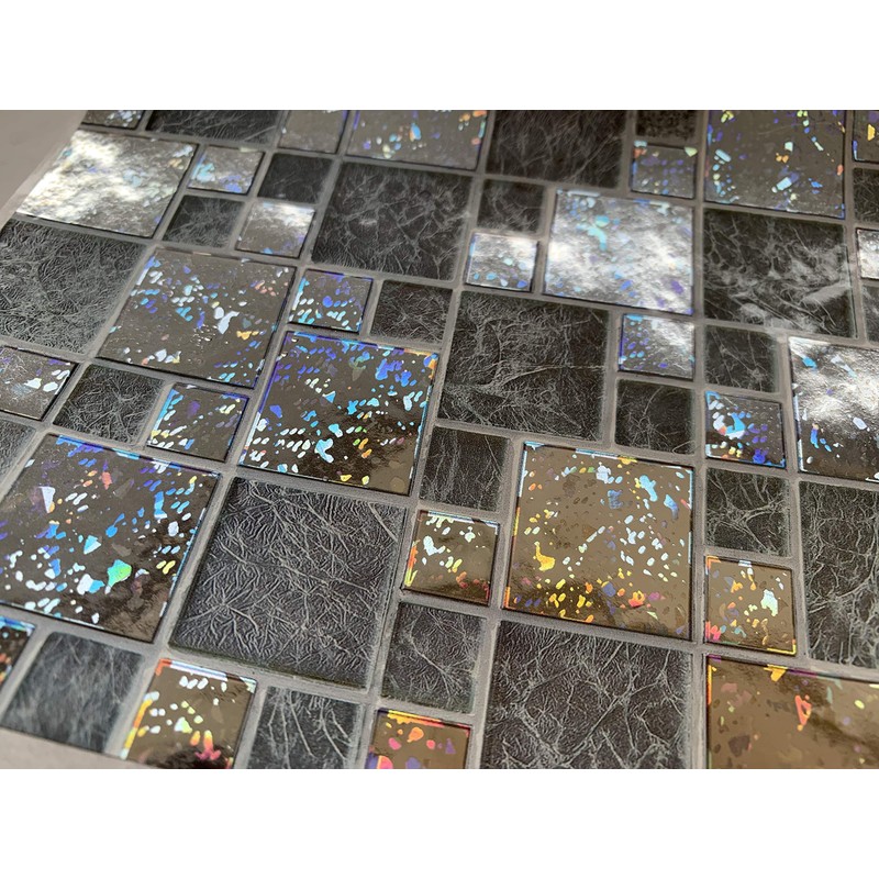 32 Glitter Silver Chrome Kitchen Bathroom Tile Stickers Transfers 15