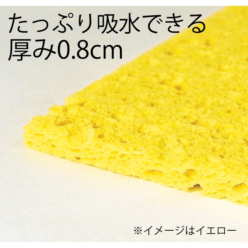 Cellulose Sponge Cloth, Water Absorption, Quick Drying, Made in Japan