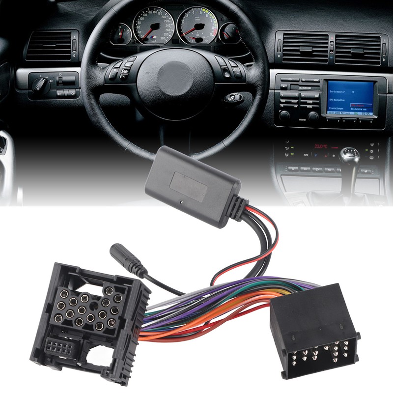 Car 10 Pin Bluetooth Module Adapter AUX in Cable Replacement