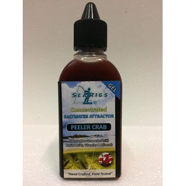Searigs - Saltwater Concentrated Attractor Gel - PEELER CRAB - Liquid Sea Fishing Bait