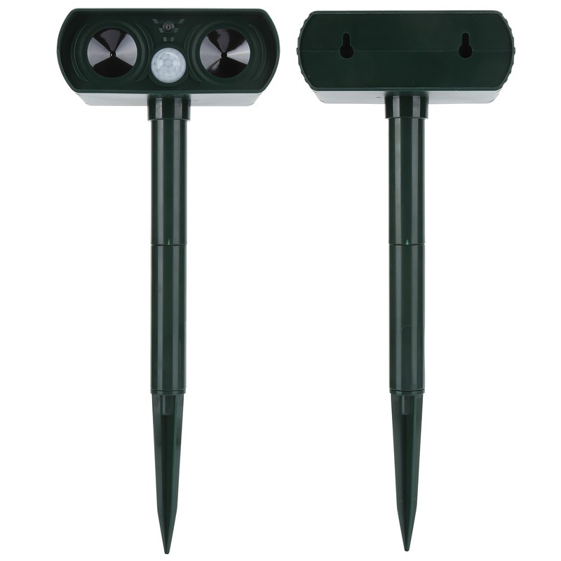 Solar Powered Ultrasonic Animal Repeller Wild Boar Cat Dog Repellent