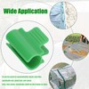 Plastic Greenhouse Clip,24Pcs Single Head Cover Net Tunnel Hoop,Garden Frame