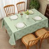 Romanstile Spring Jacquard Rectangle Tablecloth - Sage Green Waterproof Damask