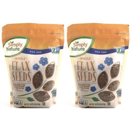 Simply Nature Non-GMO Flax Seed (Whole Flax Seeds, 16 OZ, 2-Pack)