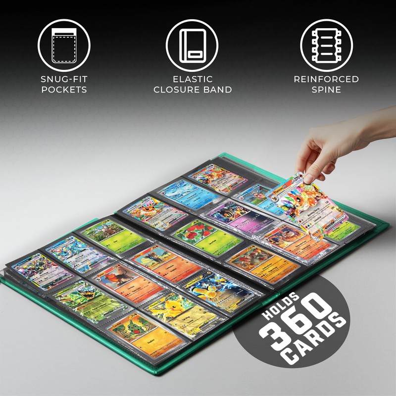 CardGuard Trading Card Binder Pro-Folio – 9 Pocket Binder -
