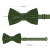 HOULIFE Men's Bow Tie, Adjustable Velvet Bow Tie, Pre-Tied Bow