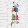 Utopia Alley Tia Rustproof Shower Caddy, Teak, 3 Shelves