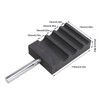 Graphite Shaper 4 Slot Half Round Heat Resistant Graphite Mold