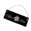 Slate Sign with Engraving – Alps Liebe – Heimat Berge