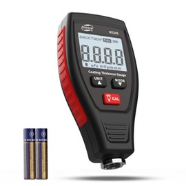 Benetech GT235 Paint Coating Thickness Meter, Digita Film Coating Thickness Gauge Measuring 0 to 1800um, Tester Painting Depth, LCD Backligh Display with Screen Rotation for Check Car Original Coating