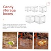 PACKOVE 5Pcs Acrylic Candy Storage Boxes Durable Multi Function Jewelry