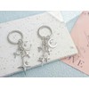 OTETTS Silver Y2K Star Keychain Cute Celestial Charm Durable Metal