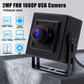 Svpro Ultra-Weitwinkel-Webcam 1080P 30fps Hochauflösende Industrie-USB-Kamera für HD-Sicherheitssystem, Plug-and-Play-Skype-Konferenzkamera,Windows,Linux,Android und Mac-kompatible Webcam für PC