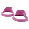 6.5in 2 Pcs Purple Car Speaker Baffle Kits Silicone Horn