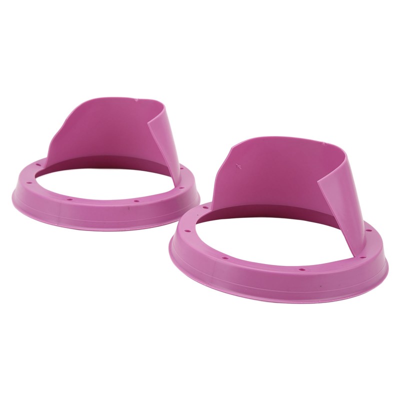 6.5in 2 Pcs Purple Car Speaker Baffle Kits Silicone Horn