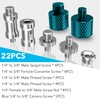 Homeet Pack of 22 Camera Screw Tripod 1/4 to 3/8