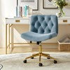 HULALA HOME Criss Cross Chair with Wheels, Criss Cross Legged