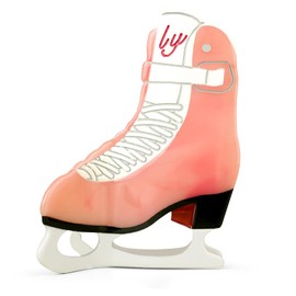 TECHPLUS Big Hair Claw Clips Fun for Women Girls – Acetate Hairpin for Varied Hairstyles Hair Types – Barrettes Hair Accessories Gift (ice skate)