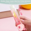 3Pcs Retractable Pencil Erasers, Cute Erasers,Capybara Eraser,Suitable for School Home