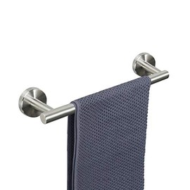 NearMoon Bathroom Towel Bar, Bath Accessories Thicken Stainless Steel Shower Towel Rack for Bathroom, Towel Holder Wall Mounted (Brushed Nickel, 12 Inch)