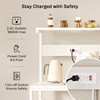 SUPERJARE Kitchen Bakers Rack with Power Outlet, Coffee Bar Table