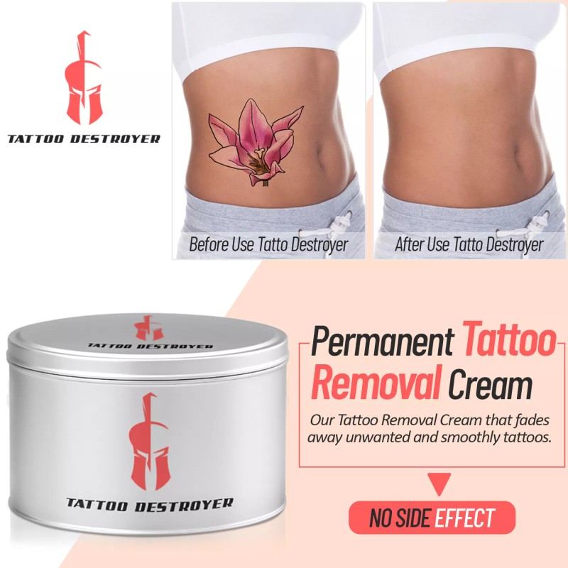 Tattoo Destroyer Permanent Tattoo Removal Cream Painless Maximum Strength Eyebrow